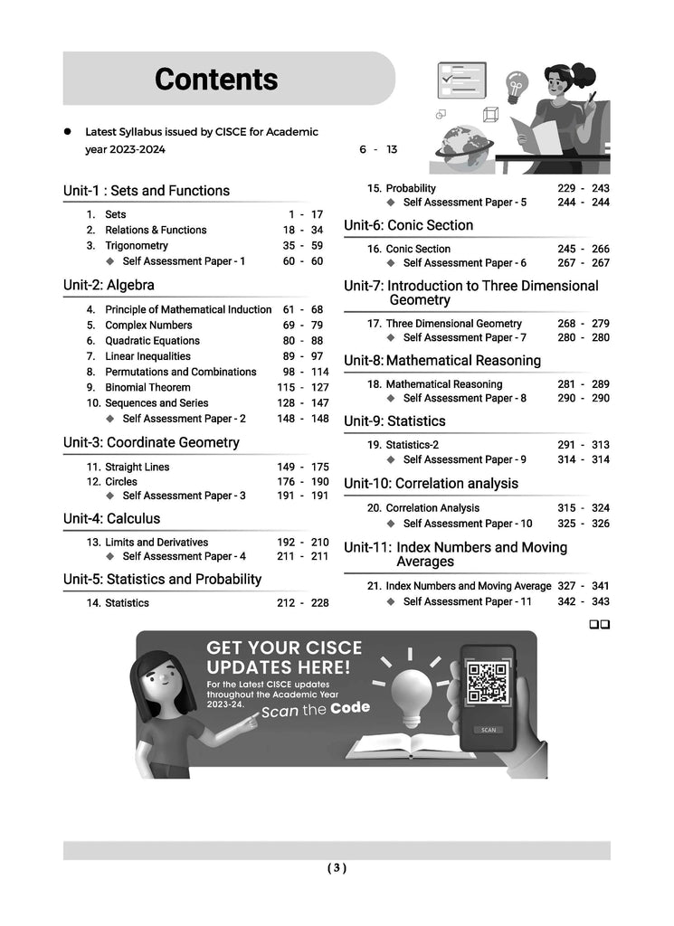 ISC Question Bank Class 11 Mathematics Book (2024 Exam) 