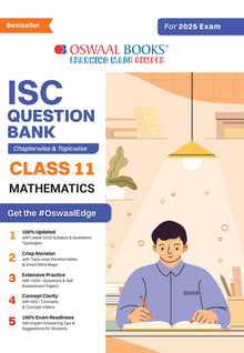 ISC Question Bank Class 11 Mathematics | Chapterwise | Topicwise  | Solved Papers  | For 2025 Exams Oswaal Books and Learning Private Limited