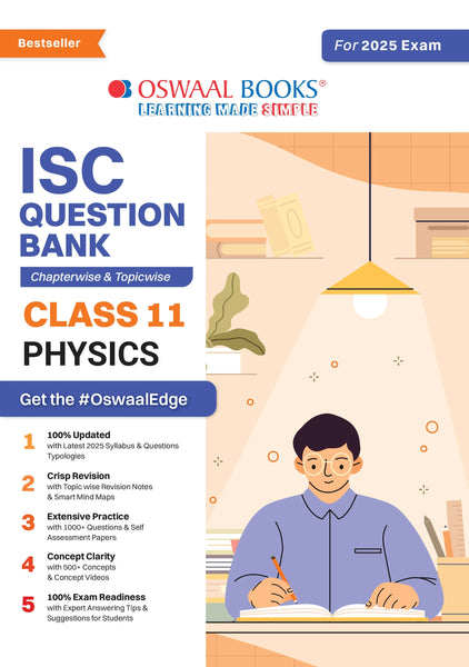 ISC Question Bank Class 11 Physics | Chapterwise | Topicwise  | Solved Papers  | For 2025 Exams