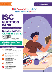 ISC Question Bank Class 11 & 12 Hindi | Chapterwise | Topicwise | Solved Papers | For 2025 Exams Oswaal Books and Learning Private Limited