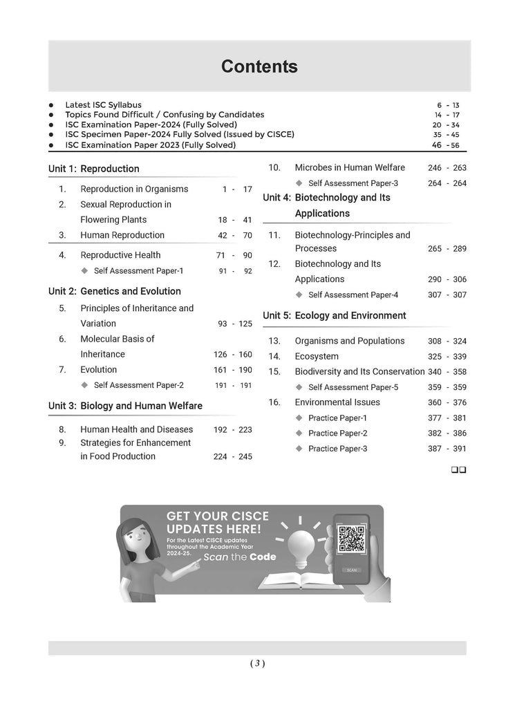 ISC Question Bank Class 12 Biology | Chapterwise | Topicwise | Solved Papers | For 2025 Board Exams Oswaal Books and Learning Private Limited