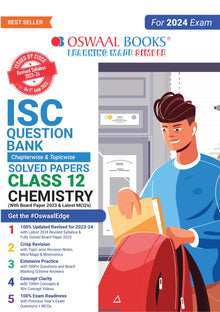 ISC Question Bank Class 12 Chemistry Book (2024 Exam) TRUE