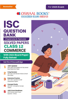 ISC Question Bank Class 12 Commerce | Chapterwise | Topicwise  | Solved Papers  | For Board Exams 2025 Oswaal Books and Learning Private Limited
