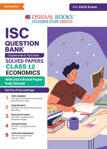 ISC Question Bank Class 12 Economics | Chapterwise | Topicwise | Solved Papers | For 2025 Board Exams Oswaal Books and Learning Private Limited