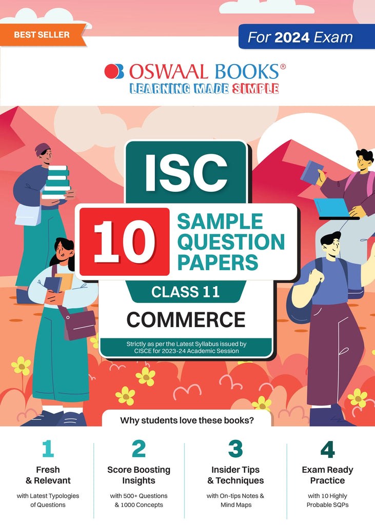 ISC 10 Sample Question Papers Class 11 Commerce For 2024 Exams (Based on the Latest CISCE/ ISC Specimen Paper)  Oswaal Books and Learning Private Limited 