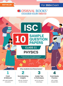 ISC 10 Sample Question Papers Class 11 Physics For 2024 Exams (Based On The Latest CISCE/ ISC Specimen Paper)