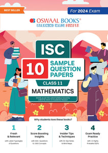 ISC 10 Sample Question Papers Class 11 Mathematics For 2024 Exams (Based On The Latest CISCE/ ISC Specimen Paper)