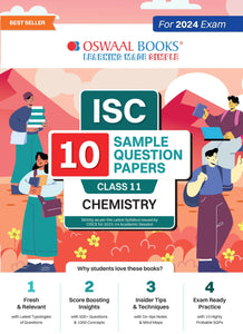 ISC 10 Sample Question Papers Class 11 Chemistry For 2024 Exams (Based On The Latest CISCE/ ISC Specimen Paper)