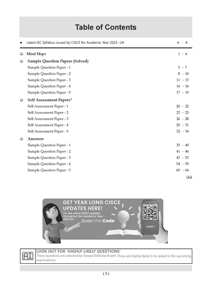 ISC 10 Sample Question Papers Class 11 Physics, Chemistry, Mathematics, English Paper-1 & 2 (Set of 5 Books)  For Board Exams 2024 (Based On The Latest CISCE/ISC Specimen Paper) Oswaal Books and Learning Private Limited