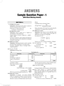 ISC | 10 Sample Question Papers | Class 12 | Accounts (For 2025 Exam) Oswaal Books and Learning Private Limited