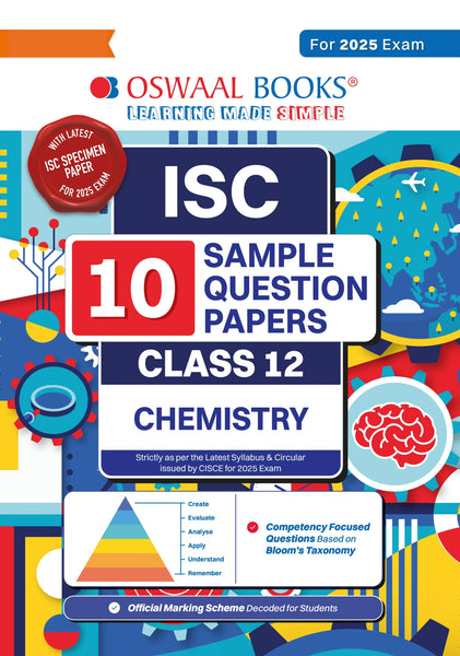 ISC | 10 Sample Question Papers | Class 12 | Chemistry (For 2025 Exam)