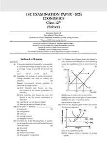 ISC | 10 Sample Question Papers | Class 12 | Economics (For 2025 Exam) Oswaal Books and Learning Private Limited