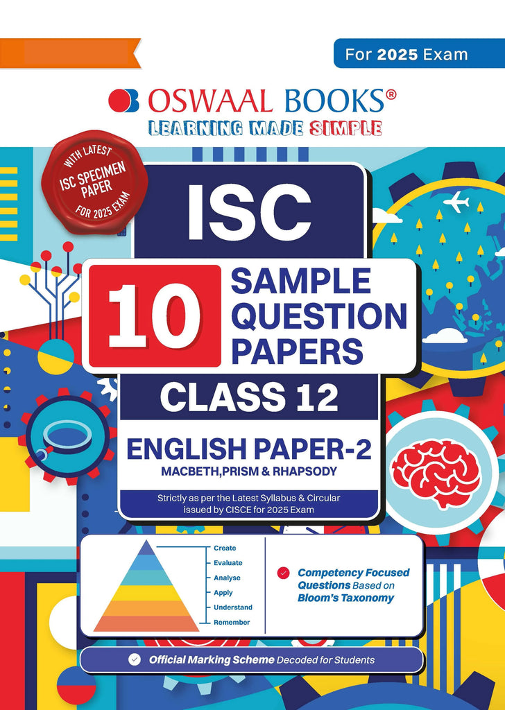 ISC | 10 Sample Question Papers | Class 12 | English-2 (For 2025 Exam) Oswaal Books and Learning Private Limited