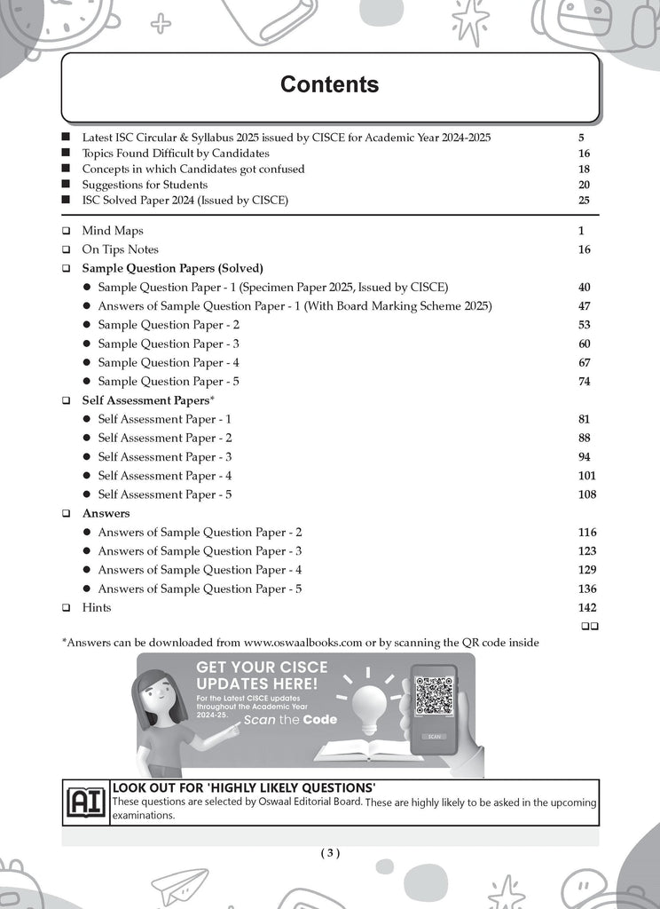 ISC | 10 Sample Question Papers | Class 12 | Physics (For 2025 Exam) Oswaal Books and Learning Private Limited