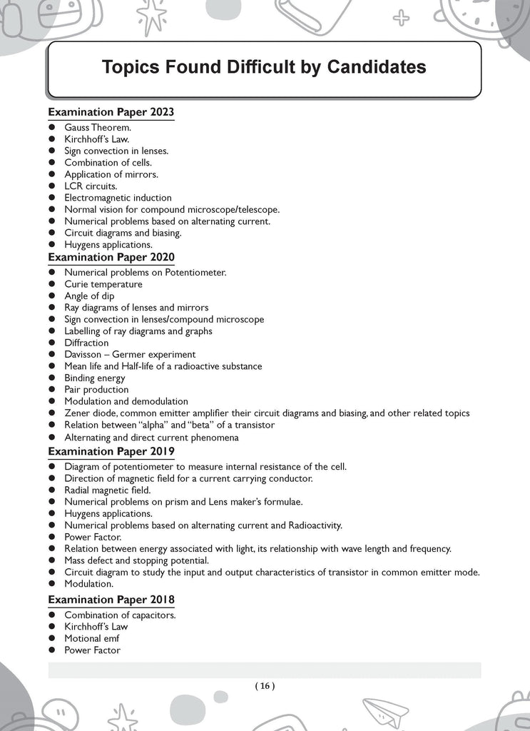 ISC | 10 Sample Question Papers | Class 12 | Physics (For 2025 Exam) Oswaal Books and Learning Private Limited