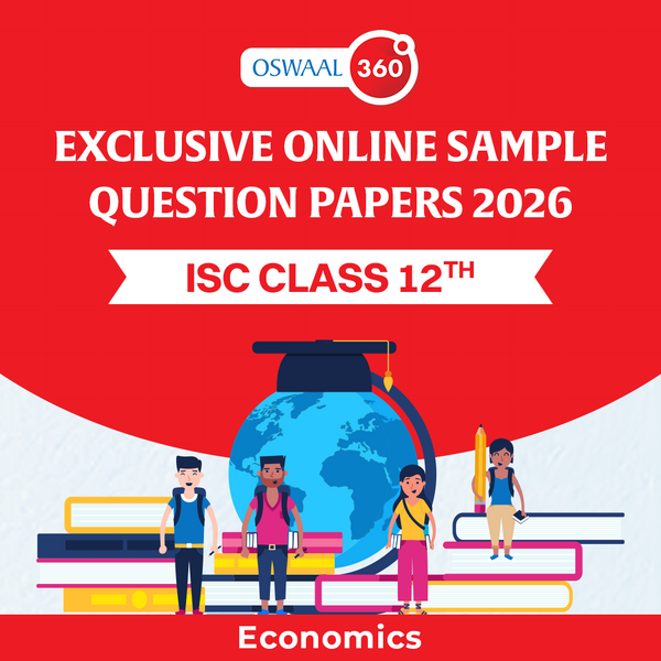 Oswaal Exclusive Online Sample Question Papers 2026 - ISC - Class 12th - Economics - Set of 5