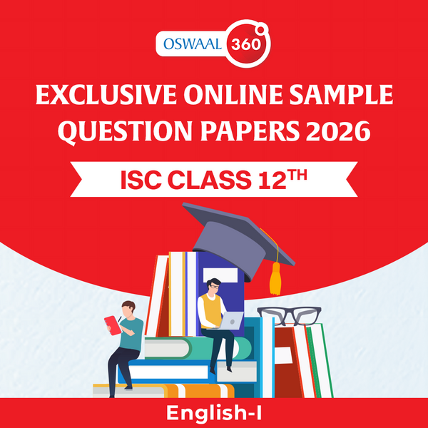 Oswaal Exclusive Online Sample Question Papers 2026 - ISC - Class 12th - English-I - Set of 5