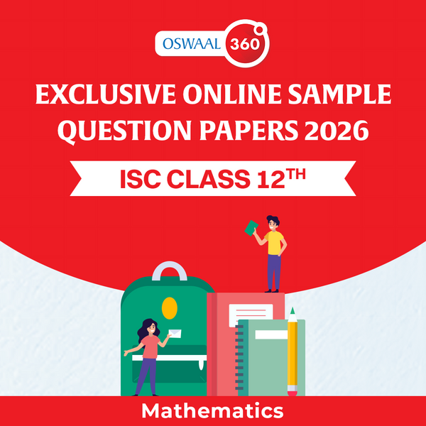 Oswaal Exclusive Online Sample Question Papers 2026 - ISC - Class 12th - Mathematics - Set of 5