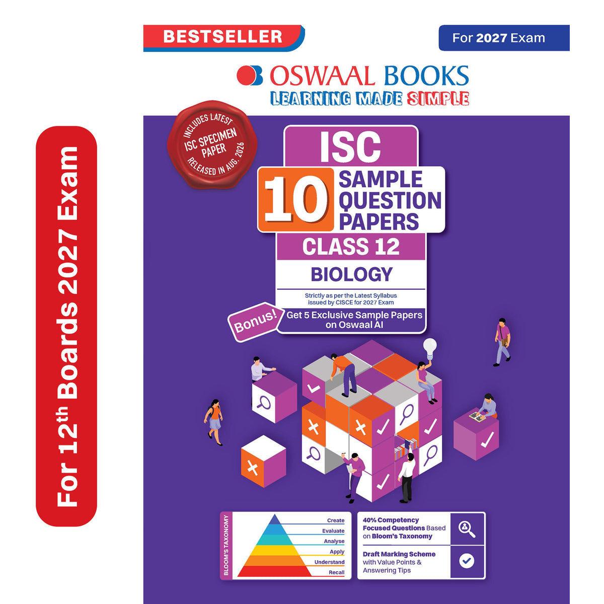 Oswaal ISC | 10 Sample Question Papers | Class 12 | Biology (For 2027 Exam) Updated Version | With Oswaal AI