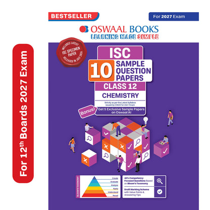 Oswaal ISC | 10 Sample Question Papers | Class 12 | Chemistry (For 2027 Exam) Updated Version | With Oswaal AI