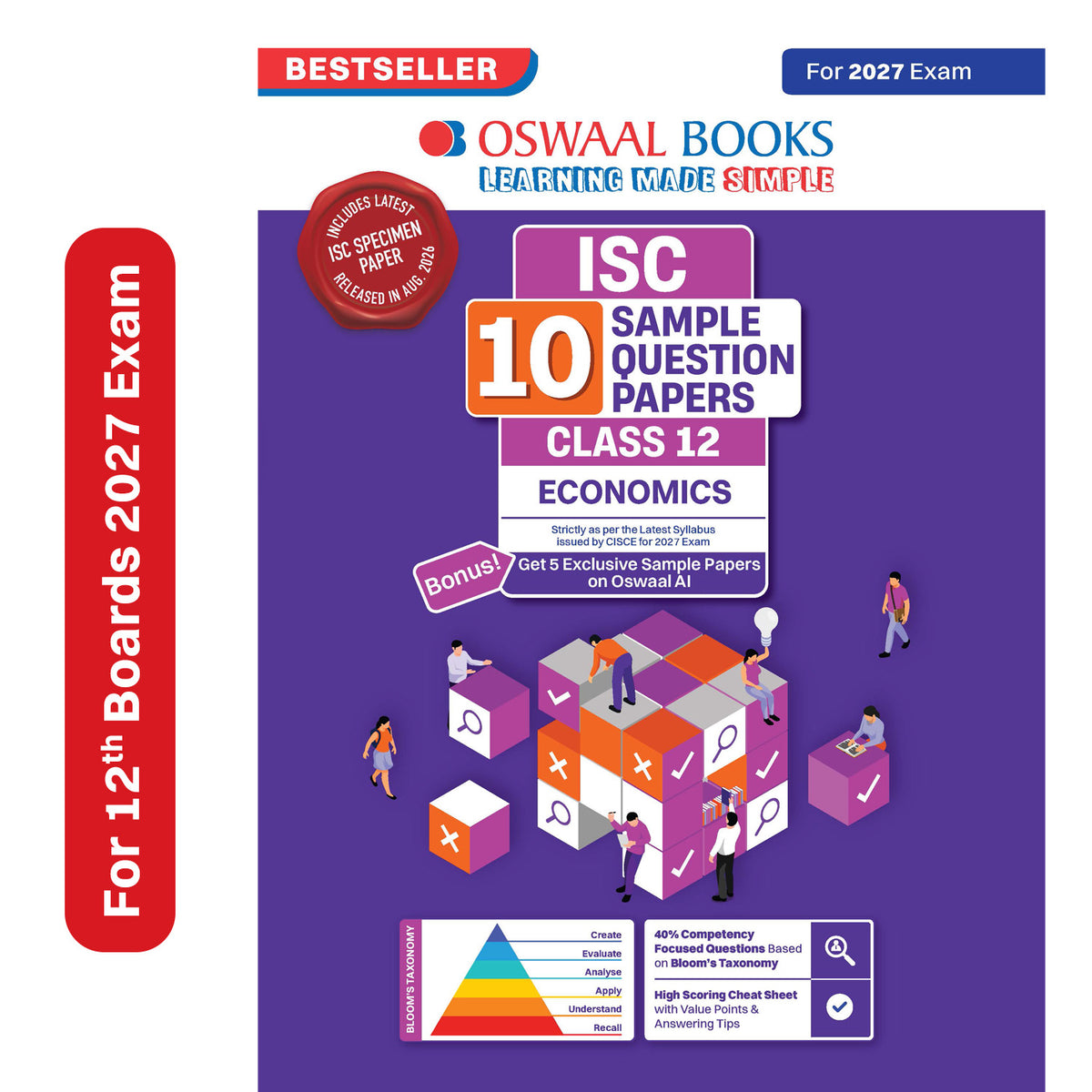 Oswaal ISC | 10 Sample Question Papers | Class 12 | Economics (For 2027 Exam) Updated Version | With Oswaal AI