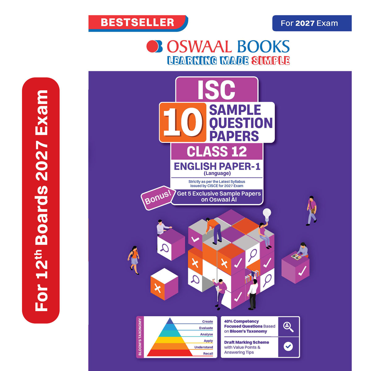 Oswaal ISC | 10 Sample Question Papers | Class 12 | English Paper-1(Language) (For 2027 Exam) Updated Version | With Oswaal AI
