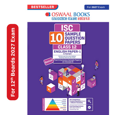Oswaal ISC | 10 Sample Question Papers | Class 12 | English Paper-1(Language) (For 2027 Exam) Updated Version | With Oswaal AI