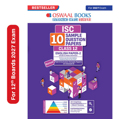 Oswaal ISC | 10 Sample Question Papers | Class 12 | English Paper-2 (Literature) (For 2027 Exam) Updated Version | With Oswaal AI