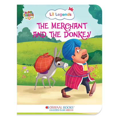 Oswaal Lil Legends Moral Story Books for Kids Age 2+ Years - The Merchant and The Donkey | Short English Bedtime Stories with Colourful Illustrations | Picture Book for Early Readers