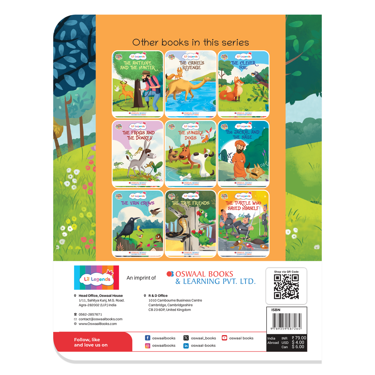 Oswaal Lil Legends Moral Story Books for Kids Age 2+ Years - The Merchant and The Donkey | Short English Bedtime Stories with Colourful Illustrations | Picture Book for Early Readers