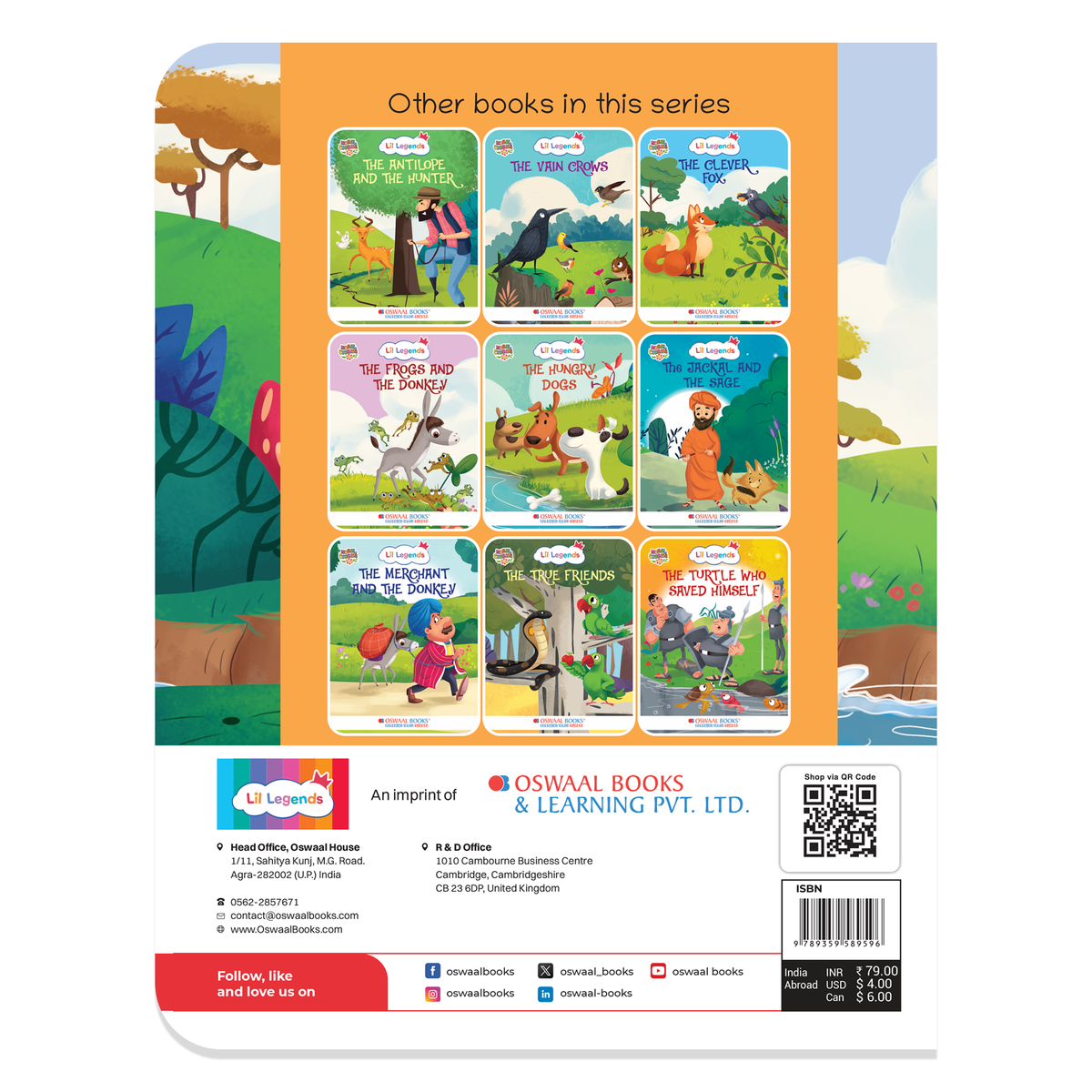 Oswaal Lil Legends Moral Story Books for Kids Age 2+ Years - The Camel's Revenge | Short English Bedtime Stories with Colourful Illustrations | Picture Book for Early Readers