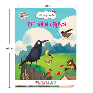 Lil Legends Moral Story Books for Kids Age 2+ Years - The Vain Crows | Short English Bedtime Stories with Colourful Illustrations | Picture Book for Early Readers