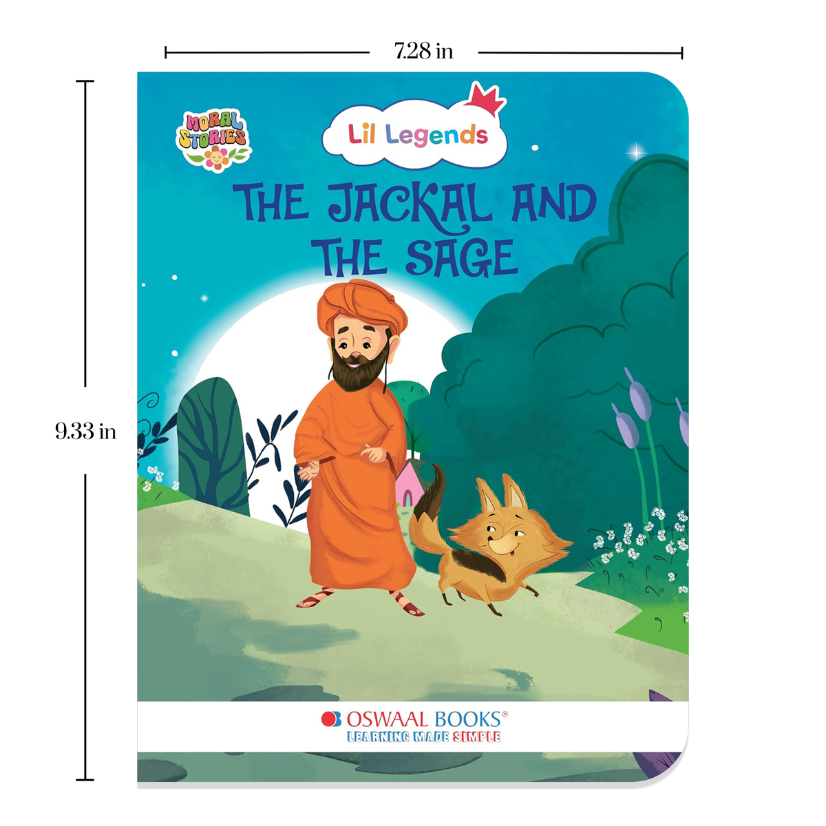 Lil Legends Moral Story Books for Kids Age 2+ Years - The Jackal and The Sage | Short English Bedtime Stories with Colourful Illustrations | Picture Book for Early Readers