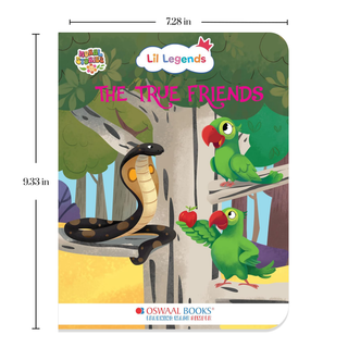 Lil Legends Moral Story Books for Kids Age 2+ Years - The True Friends | Short English Bedtime Stories with Colourful Illustrations | Picture Book for Early Readers