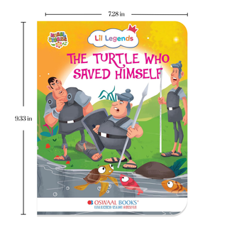 Lil Legends Moral Story Books for Kids Age 2+ Years - The Turtle Who Saved Himself | Short English Bedtime Stories with Colourful Illustrations | Picture Book for Early Readers