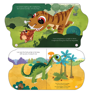Lil Legends Dino Shaped Board Books for Kids | Set of 4 Books | Triceratops, Stegosaurus, Apatosaurus and T-Rex | Illustrated Dinosaur Picture Books | Ages 2+ Years | Board Book Set