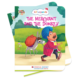 Lil Legends Moral Story Books for Kids Age 2+ Years - The Merchant and The Donkey | Short English Bedtime Stories with Colourful Illustrations | Picture Book for Early Readers