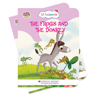 Lil Legends Moral Story Books for Kids Age 2+ Years - The Frogs and The Donkey | Short English Bedtime Stories with Colourful Illustrations | Picture Book for Early Readers