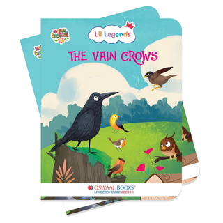 Lil Legends Moral Story Books for Kids Age 2+ Years - The Vain Crows | Short English Bedtime Stories with Colourful Illustrations | Picture Book for Early Readers