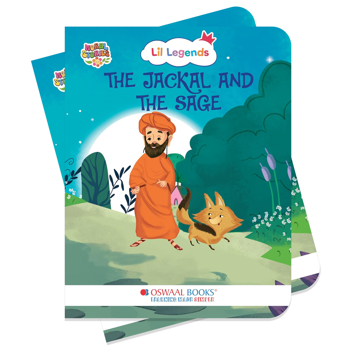 Lil Legends Moral Story Books for Kids Age 2+ Years - The Jackal and The Sage | Short English Bedtime Stories with Colourful Illustrations | Picture Book for Early Readers