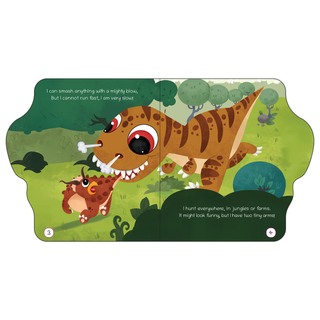 Lil Legends Dino Shaped Board Book for Kids | I am a T-Rex | Illustrated Dinosaur Story Book | Early Learning Picture Book | Age 2+ Years | Board Book | Durable