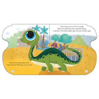 Lil Legends Dino Shaped Board Book for Kids | I am an Apatosaurus | Illustrated Dinosaur Story Book | Early Learning Picture Book | Age 2+ Years | Board Book | Durable