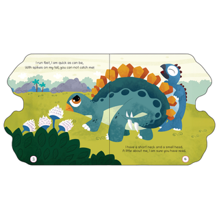 Lil Legends Dino Shaped Board Book for Kids | I am a Stegosaurus | Illustrated Dinosaur Story Book | Early Learning Picture Book | Age 2+ Years | Board Book | Durable