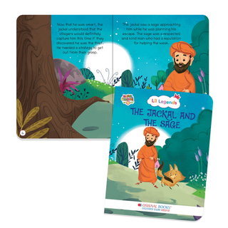 Lil Legends Moral Story Books for Kids Age 2+ Years - The Jackal and The Sage | Short English Bedtime Stories with Colourful Illustrations | Picture Book for Early Readers