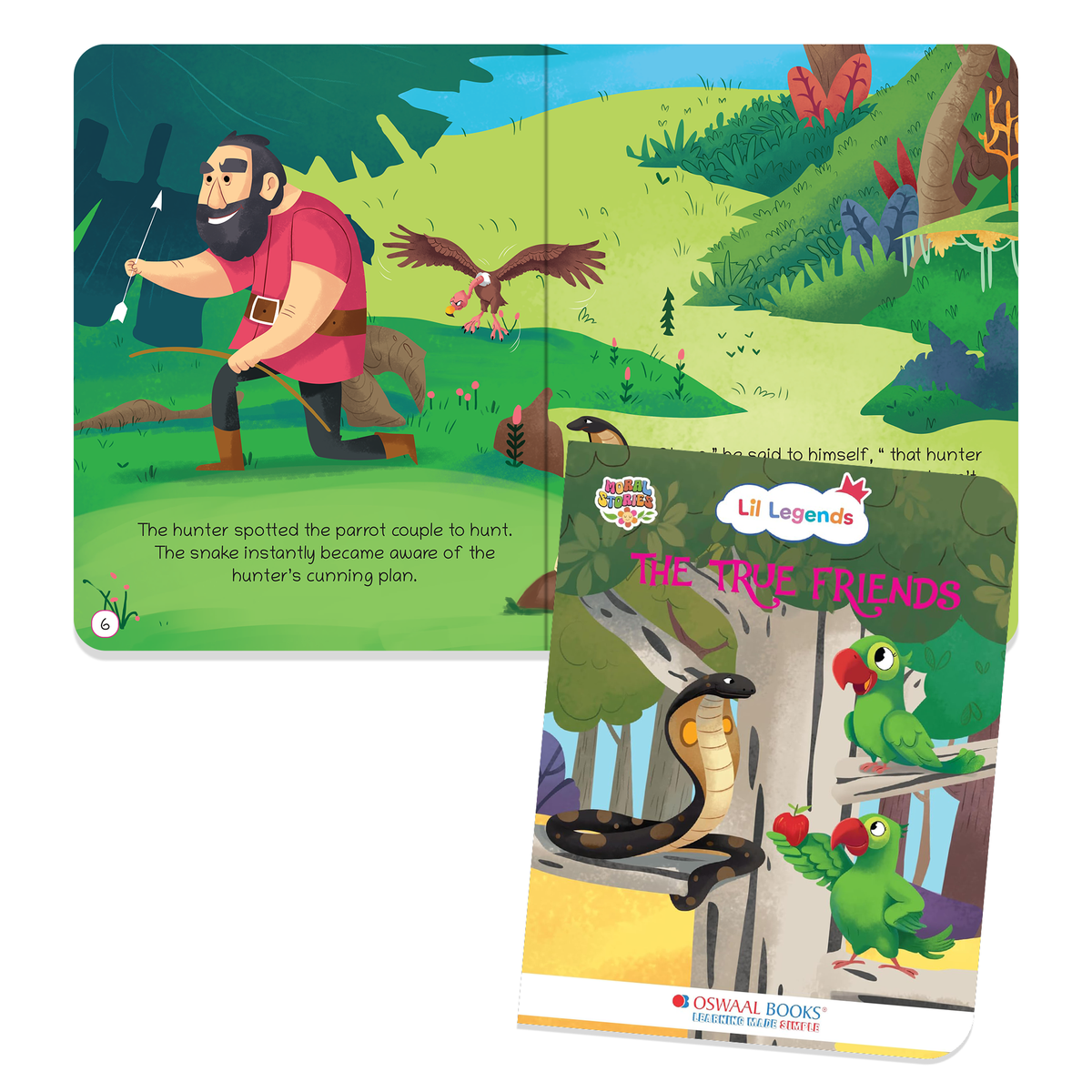 Oswaal Lil Legends Moral Story Books for Kids Age 2+ Years - The True Friends | Short English Bedtime Stories with Colourful Illustrations | Picture Book for Early Readers