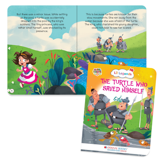 Lil Legends Moral Story Books for Kids Age 2+ Years - The Turtle Who Saved Himself | Short English Bedtime Stories with Colourful Illustrations | Picture Book for Early Readers