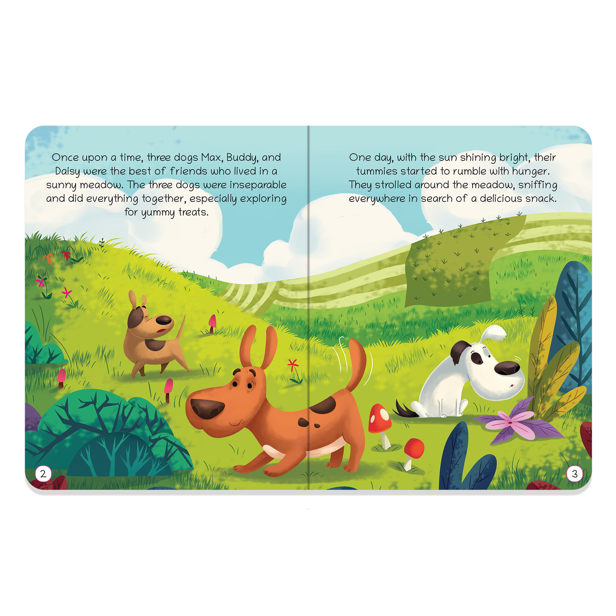 Lil Legends Moral Story Books for Kids Age 2+ Years - The Hungry Dogs | Short English Bedtime Stories with Colourful Illustrations | Picture Book for Early Readers
