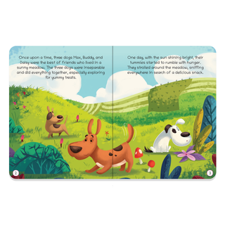 Lil Legends Moral Story Books for Kids Age 2+ Years - The Hungry Dogs | Short English Bedtime Stories with Colourful Illustrations | Picture Book for Early Readers