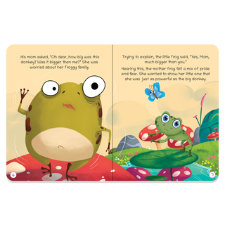 Lil Legends Moral Story Books for Kids Age 2+ Years - The Frogs and The Donkey | Short English Bedtime Stories with Colourful Illustrations | Picture Book for Early Readers