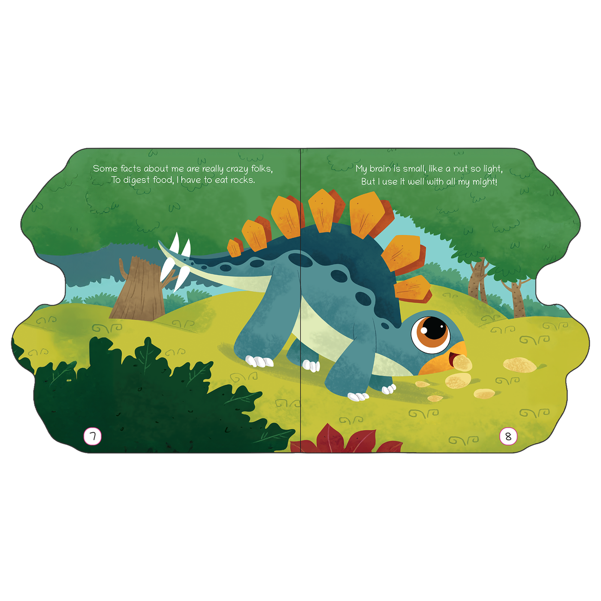 Lil Legends Dino Shaped Board Book for Kids | I am a Stegosaurus | Illustrated Dinosaur Story Book | Early Learning Picture Book | Age 2+ Years | Board Book | Durable